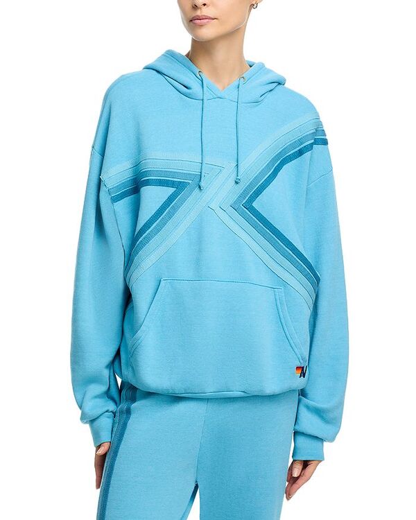 アヴィエイターネイション レディース アウター パーカー・スウェット Aviator Nation Blaze Pullover Hoodie Aquamarine/Aqua アクア|ReVida 店