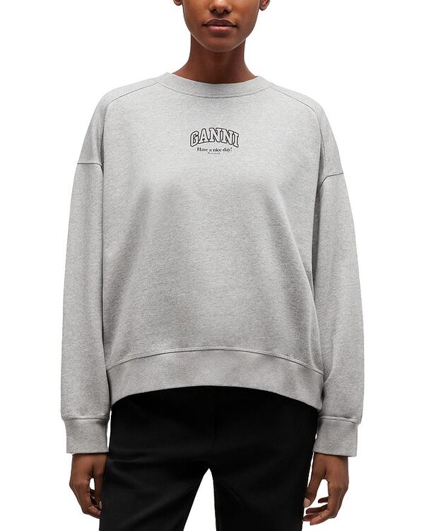ガニー レディース アウター パーカー・スウェット 労働者の一団のど首 プルオーバー GANNIsoli Crewneck Sweatshirt Paloma