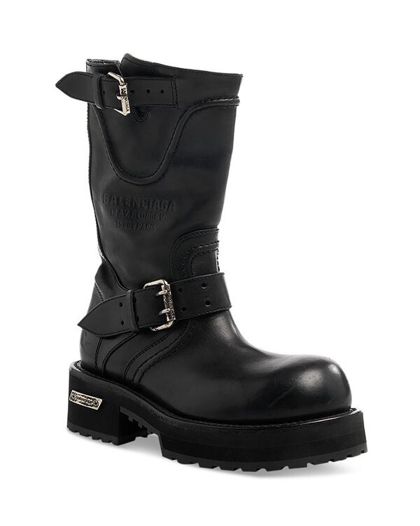 バレンシアガ レディース シューズ ブーツ・レインブーツ Balenciaga Men's Venom Buckle Boots Noir Multi マルチカラー