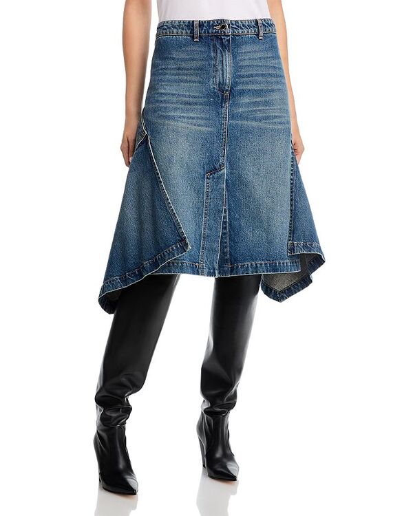 ブランドン・マクスウェル レディース ボトムスカート デニム Brandon Maxwell Frankie Denim Skirt Dakota Wash デニム|ReVida 店