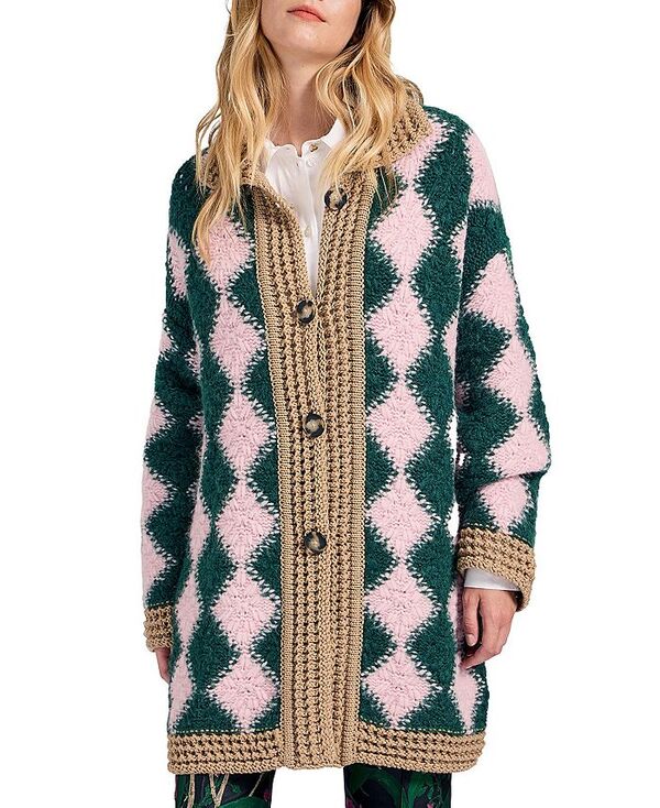 ラ・ダブル・ジェイ レディース アウター カーディガン La DoubleJ Crochet Bowling Cardigan Multicolor マルチカラー
