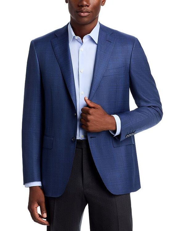 カナーリ レディース アウター 厚地の外套 レギュラー相応う Canali Siena Regular Fitonal Sportcoat Blue 青み