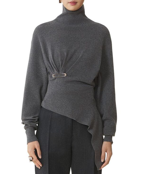 ランバン レディース アウター ニット・セーター ウール Lanvin Wool and Cashmere Sweater Dove|ReVida 店
