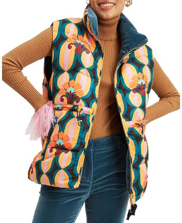 ラ・ダブル・ジェイ レディース アウター ベスト La DoubleJ Reversible Puffer Vest Arcturus Blue Petrol ブルー|ReVida 店