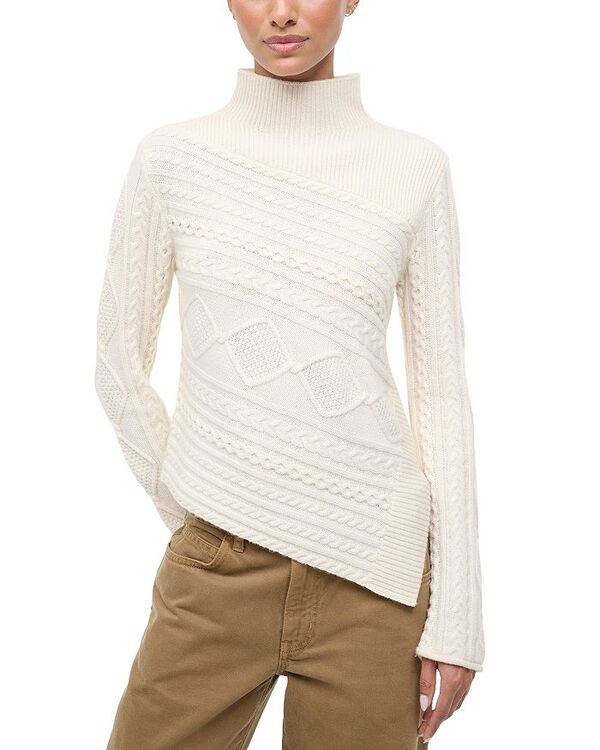 スタウド レディース アウター ニット・セーター STAUD Sidney Sweater Ivory アイボリー