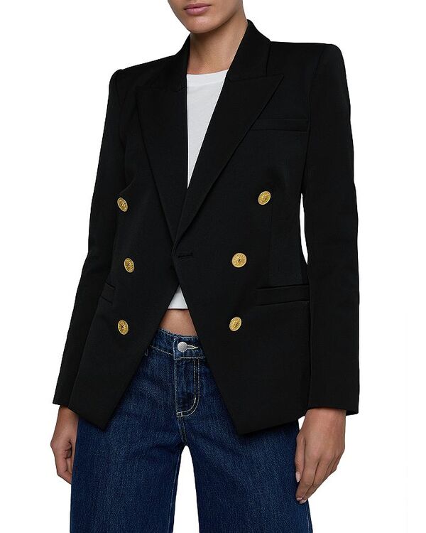 ラジャンス レディース アウター ジャケット・ブルゾン ブレザー L'AGENCE Kyomi Double Breasted Blazer Midnight