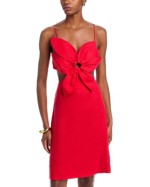 ファーム レディース トップス ワンピース ミニ FARM Rio Red Flower Mini Dress Red レッド