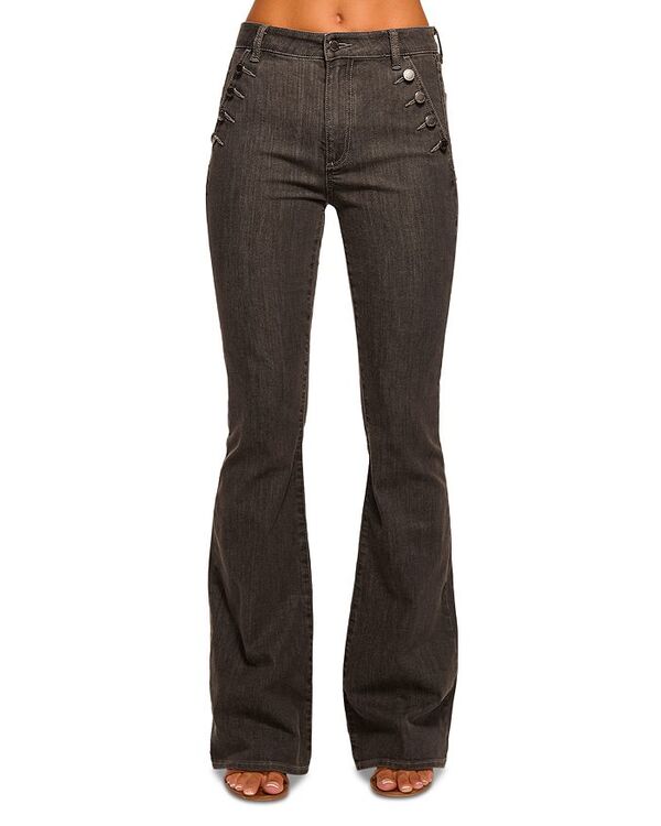 レイミー ブルック レディース ボトムス デニムパンツ ジーンズ Ramy Brook Helena High Rise Flare Jeans Wash Grey Wash グレー｜ReVida 店