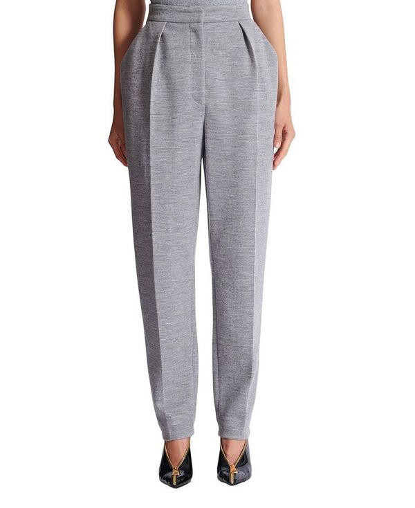 バルマン レディース ボトムス カジュアルパンツ コットン ニット Balmain Tailored Cotton Knitrousers Grey グレー｜ReVida 店
