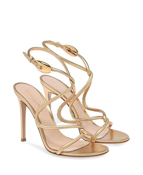 ジャンヴィト ロッシ レディース シューズ サンダル Gianvito Rossi Women's Jungle Mamba Sandals Gold Nappa Leather ゴールド