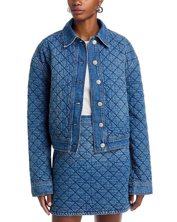 ファーム レディース アウター ジャケット・ブルゾン キルティング デニム FARM Rio Quiltedenim Jacket Denim デニム|ReVida 店