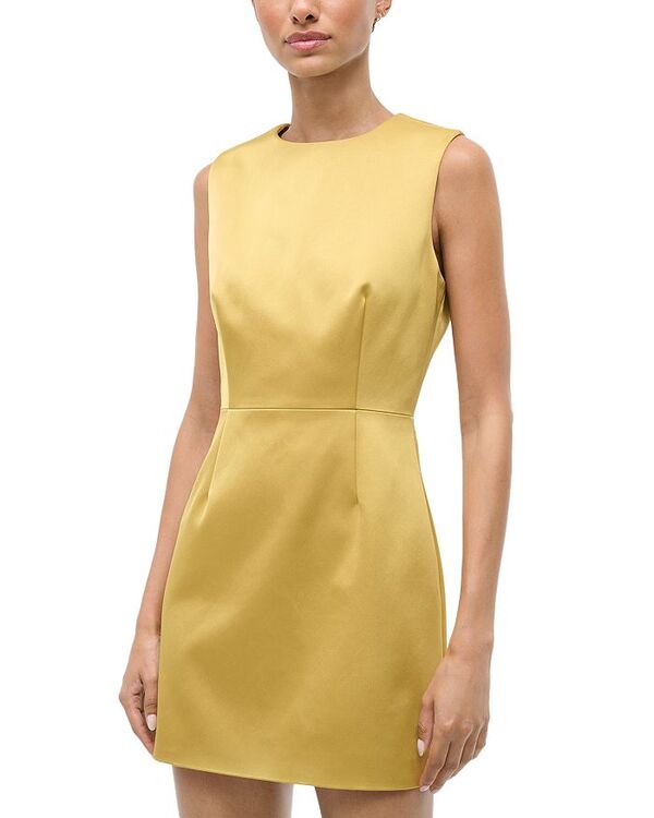 スタウド レディース トップス ワンピース ミニ STAUD Garden Mini Dress Turmeric｜ReVida 店