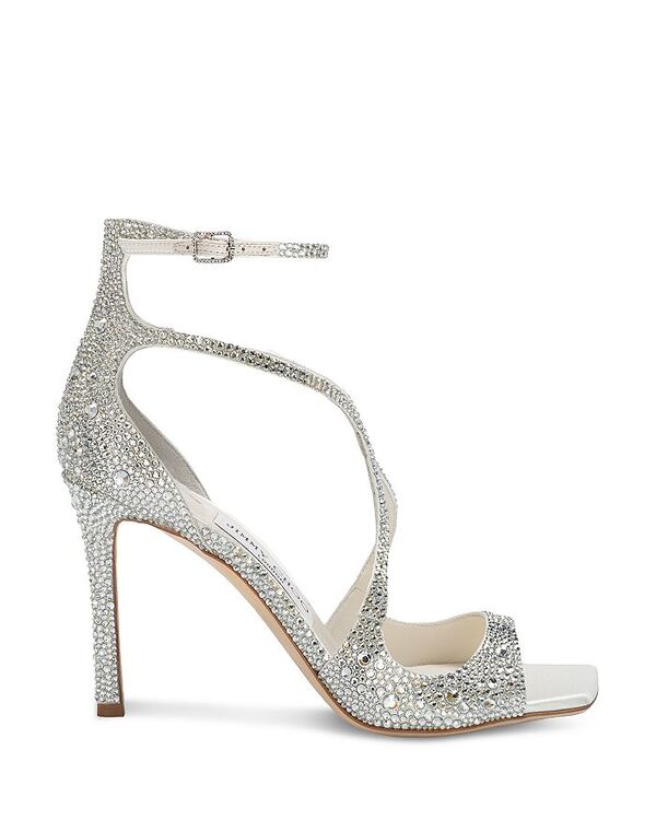 ジミーチュー レディース シューズ サンダル Jimmy Choo Women\u0027s Azia 95 Sandals Ivory/Crystal 象牙色