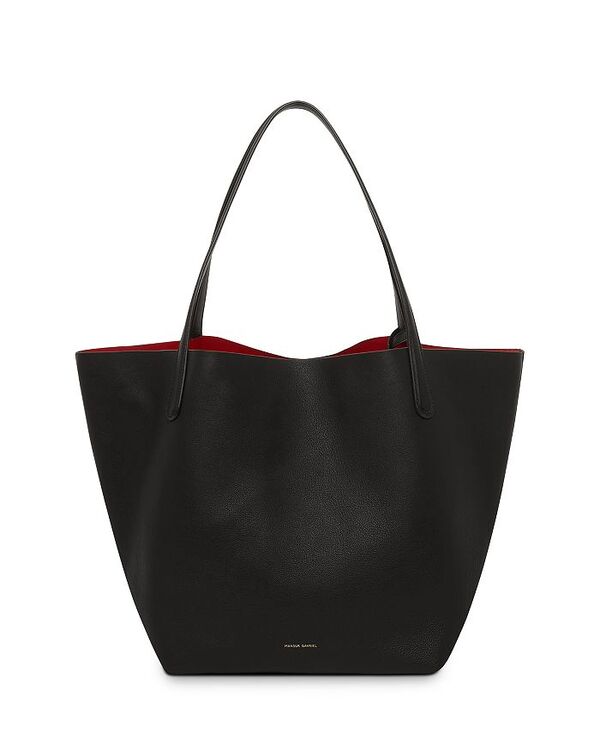 マンサーガブリエル レディース バッグ レザー Mansur Gavriel Everyday Soft Leather Tote Black/Flamma/Gold ブラック