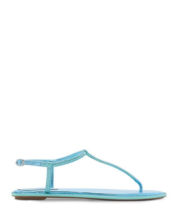 レネ・カオヴィラ レディース シューズ サンダル Rene Caovilla Women's Thong Sandals Aqua Satin アクア