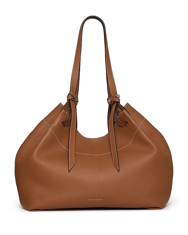 ストラスベリー レディース バッグ レザー Strathberry Barra Medium Leather Tote Bag Tan タン