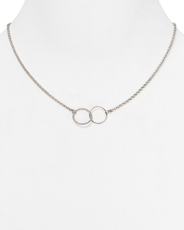 アクア レディース アクセサリー ネックレス・チョーカー・ペンダントトップ レース AQUA Sterling Silver Interlocking Pendant Necklace, 18\