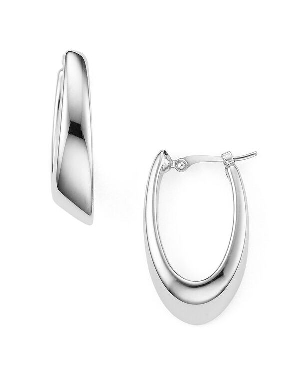 アクア レディース アクセサリー ピアス・イヤリング AQUA Sterling Silver Oval Hoop Earringsilver シルバー