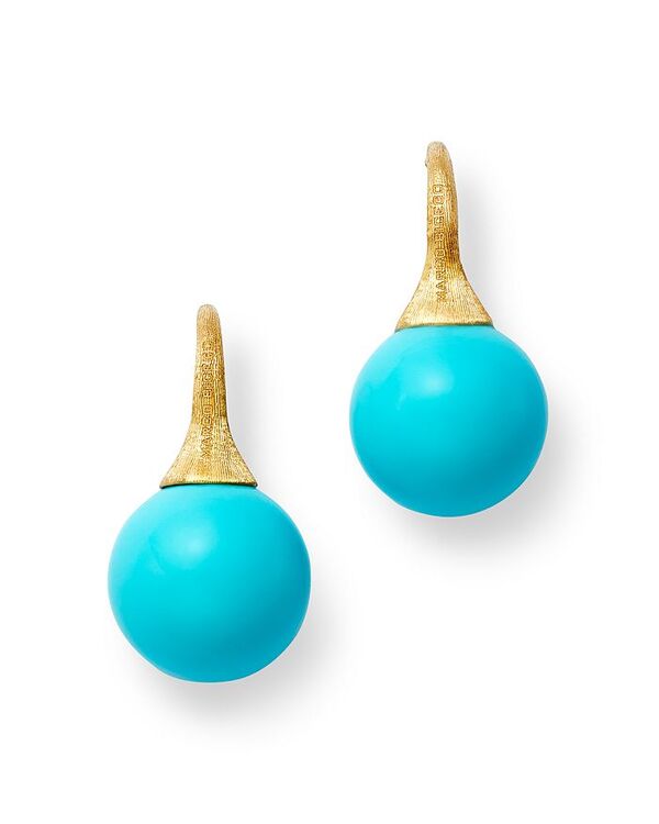 マルコ ビチェゴ レディース アクセサリー ピアス・イヤリング Marco Bicego 18K Yellow Gold Africa Boule Turquoise Drop Earrings Turquoise ターコイズ