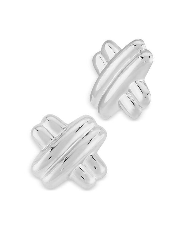 アクア レディース アクセサリー ピアス・イヤリング AQUA Bloomingdale's Fine Collection Medium Crossover Clip-On Stud Earringsilver シルバー
