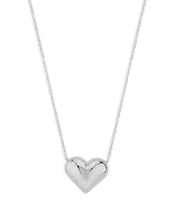 アクア レディース アクセサリー ネックレス・チョーカー・ペンダントトップ レース AQUA Bloomingdale's Fine Collection Puffed Heart Pendant Necklace in Sterling Silver, 18\