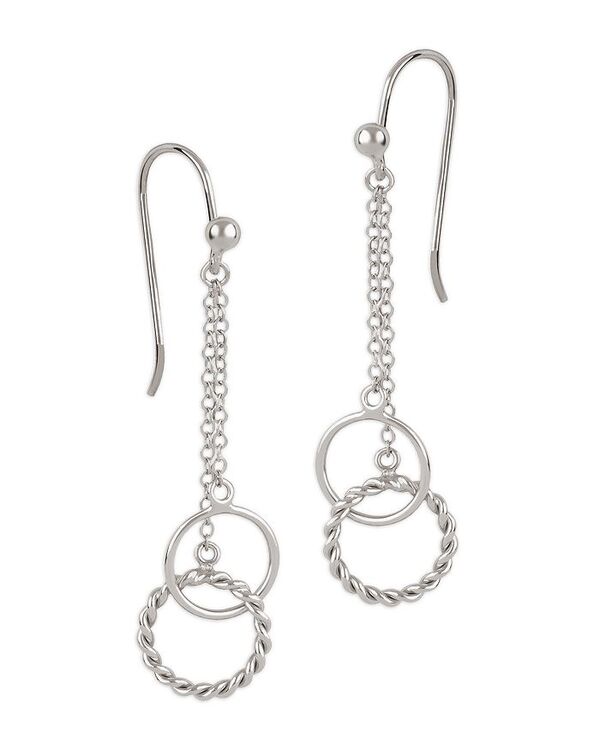 アクア レディース アクセサリー ピアス・イヤリング AQUA Bloomingdale's Fine Collection Interlocking Ring Chain Drop Earrings in Sterling Silver シルバー