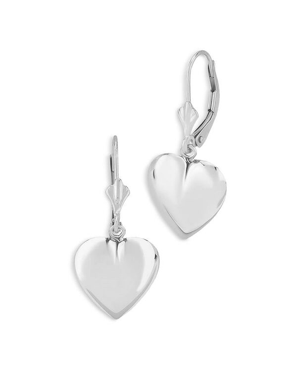 アクア レディース アクセサリー ピアス・イヤリング AQUA Bloomingdale's Fine Collection Polished Heart Leverback Drop Earrings in Sterling Silver シルバー