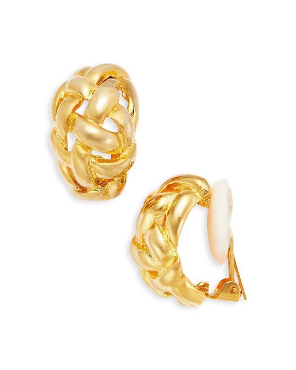 ケネスジェイレーン レディース アクセサリー ピアス・イヤリング Kenneth Jay Lane Weave Dome Clip On Earrings Gold ゴールド