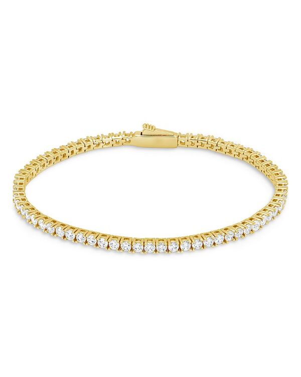 スターリングフォーエバー レディース アクセサリー ブレスレット・バングル・アンクレット Sterling Forever Alicia Cubic Zirconia Tennis Bracelet Gold ゴールド