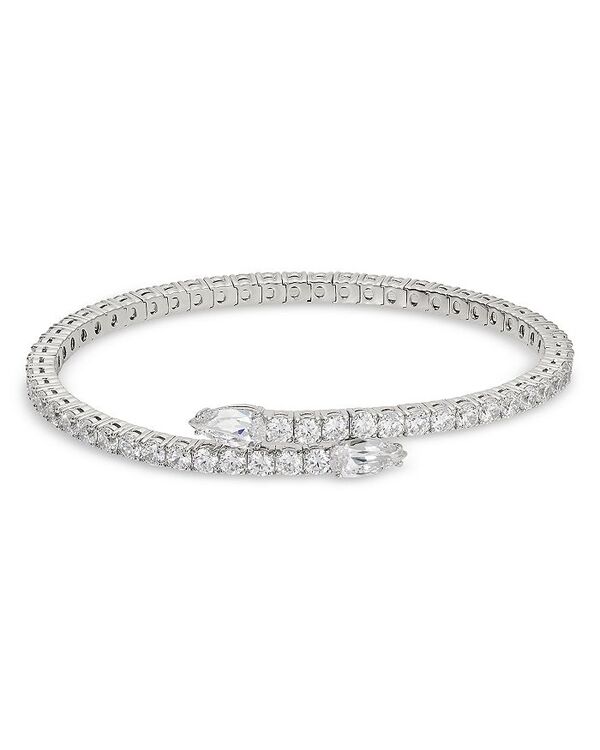 ナディール レディース アクセサリー ブレスレット・バングル・アンクレット Nadri Dazzle Cubic Zirconia Flex Wrap Bracelet Silver シルバー