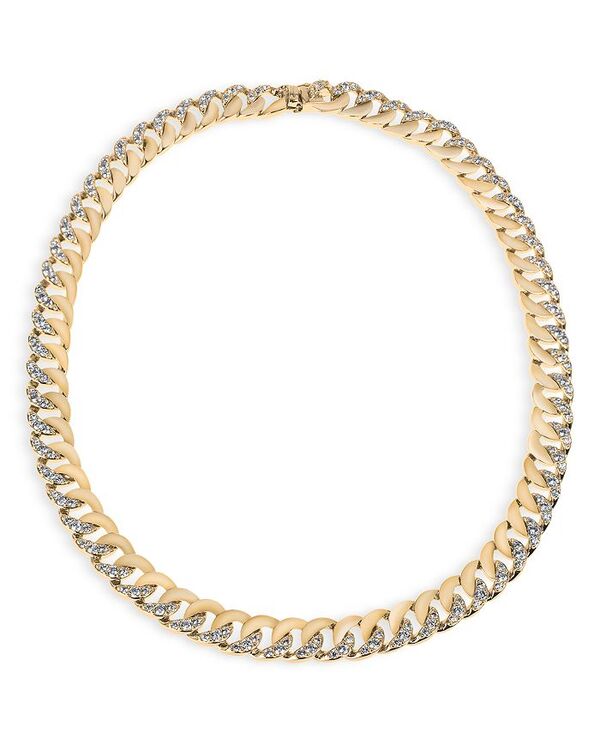 ケネスジェイレーン レディース アクセサリー ネックレス・チョーカー・ペンダントトップ レース Kenneth Jay Lane Pav Chain Link Necklace, 16" Gold ゴールド|ReVida 店