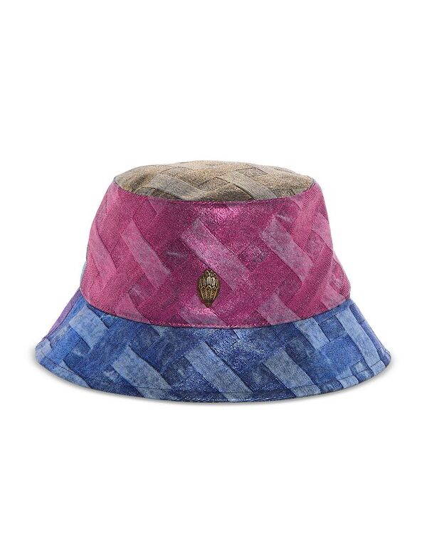 カートジェイガーロンドン レディース アクセサリー 帽子 トール デニム KURT GEIGER LONDON Metallic Denim Bucket Hat classic デニム 20,335円