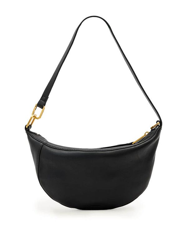 オールセインツ レディース バッグ レザー ALLSAINTS Luna Leather Shoulder Bag Black ブラック