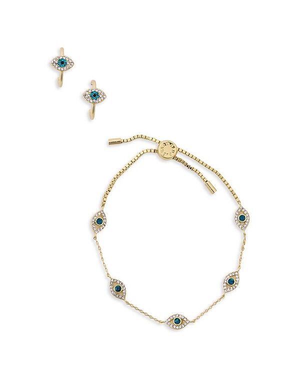 バウブルバー レディース アクセサリー ピアス・イヤリング BAUBLEBAR Good Vibes Earrings and Bracelet Set Blue ブルー