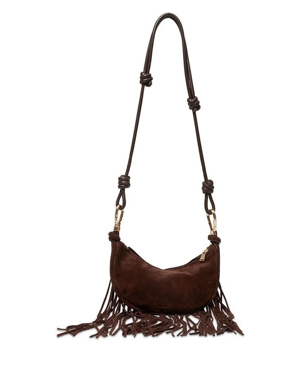 シムカイ レディース バッグ スエード フリンジ SIMKHAI Avery Fringe Suede Shoulder Bag Cacao
