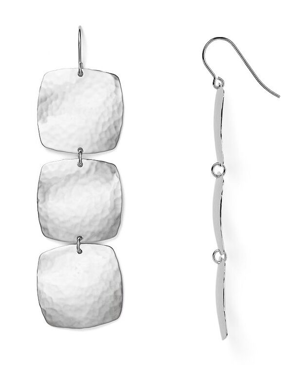 アクア レディース アクセサリー ピアス・イヤリング AQUA Sterling Silver Hammered Cushion Drop Earringsilver シルバー 57,640円