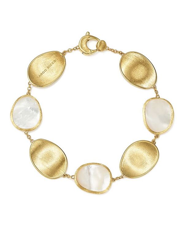 マルコ ビチェゴ レディース アクセサリー ブレスレット・バングル・アンクレット Marco Bicego 18K Yellow Gold Lunaria Mother-of-Pearl Bracelet White/Gold ホワイト
