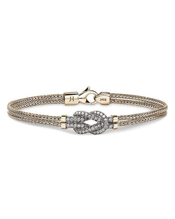 ジョン・ハーディー レディース アクセサリー ブレスレット・バングル・アンクレット JOHN HARDY 14K Yellow Gold Love Knot Diamond Bracelet, 3.6mm Yellow Gold イエロー
