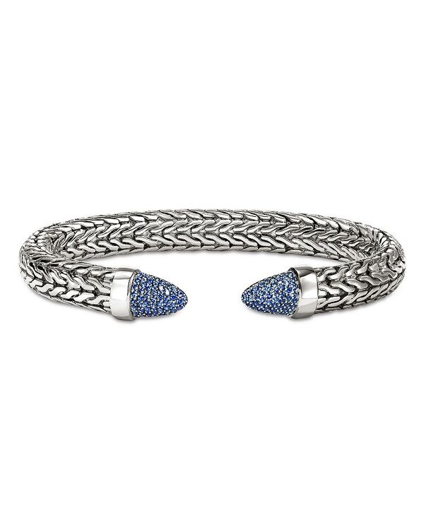 ジョン・ハーディー レディース アクセサリー ブレスレット・バングル・アンクレット JOHN HARDY Sterling Silver & Blue Sapphire Spear 50 Flex Cuff Bracelet Silver シルバー