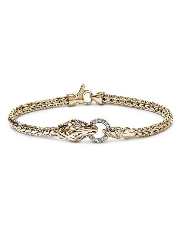 ジョン・ハーディー レディース アクセサリー ブレスレット・バングル・アンクレット JOHN HARDY 14K Yellow Goldiamond Naga Bracelet, 0.07 tcw Gold ゴールド