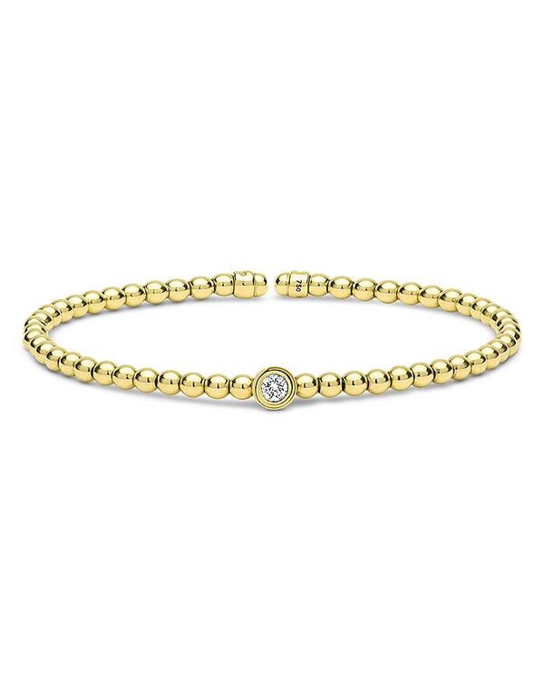ラゴス レディース アクセサリー ブレスレット・バングル・アンクレット LAGOS 18K Yellow Gold Caviar Goldiamond Bezel Bead Flex Bangle Bracelet Gold ゴールド