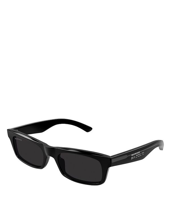バレンシアガ レディース 付属物 サングラス・アイウェア Balenciaga Rectangular Sunglasses, 54粍 Black 黒いこと