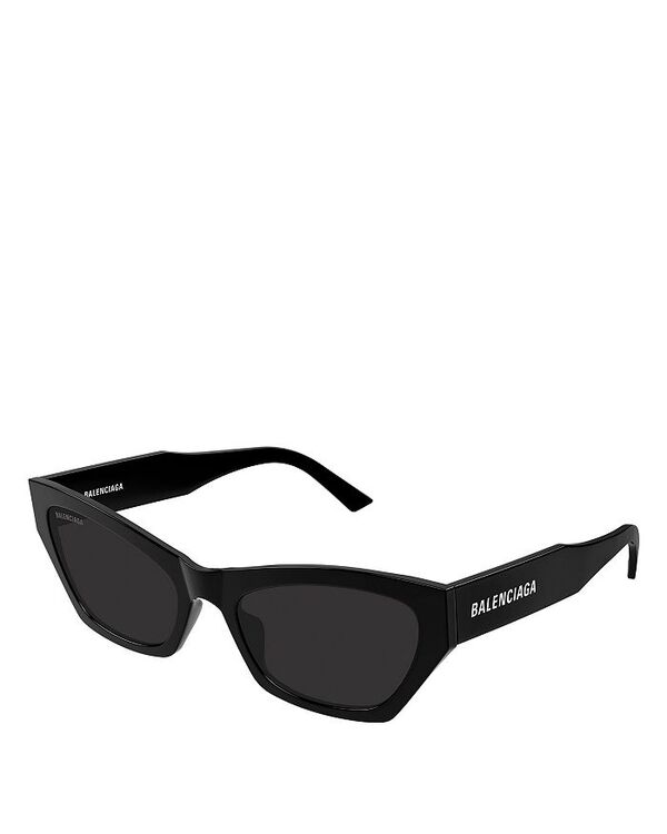 バレンシアガ レディース 添え物 サングラス・アイウェア Balenciaga Cat Eye Sunglasses, 56粍 Black 黒いこと