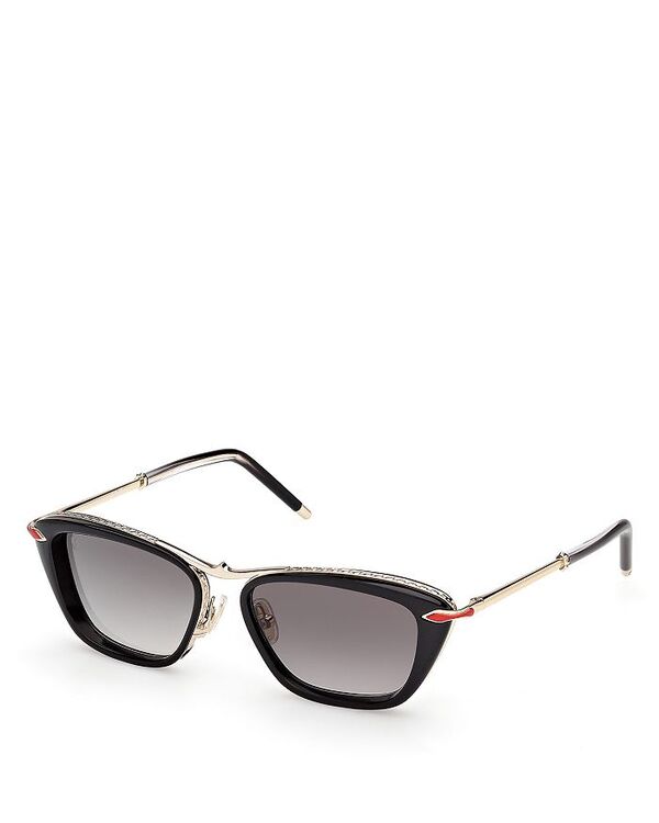 クリスチャン・ルブタン レディース アクセサリー サングラス・アイウェア Christian Louboutin Geometric Sunglasses, 54mm Black/Smoke ブラック
