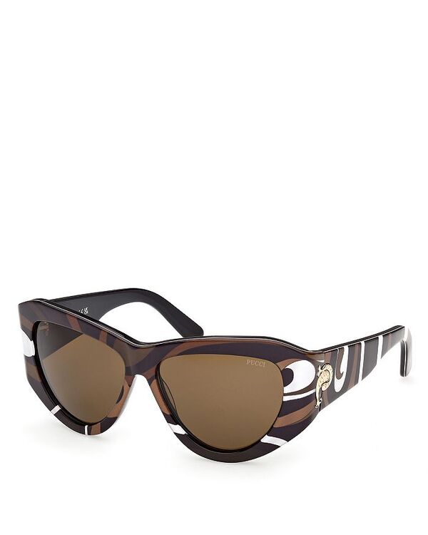 プッチ レディース 付属物 サングラス・アイウェア Pucci Cat Eye Sunglasses, 58粍 Amber 琥珀色