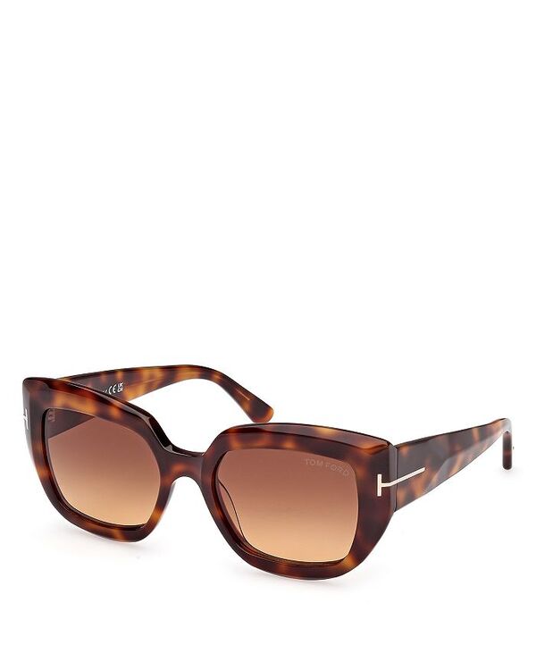 トム・ジェラルド・r・フォード レディース 佩び物 サングラス・アイウェア Tom Ford Saltzman Butterfly Sunglasses, 53粍 Havana/Brown 赤銅色