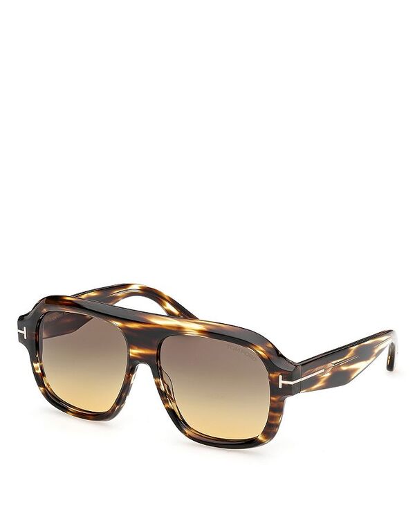 トム・ジェラルド・r・フォード レディース 付属物 サングラス・アイウェア Tom Ford Rhonda Pilot Sunglasses, 56粍 Havana/Smoke 人煙