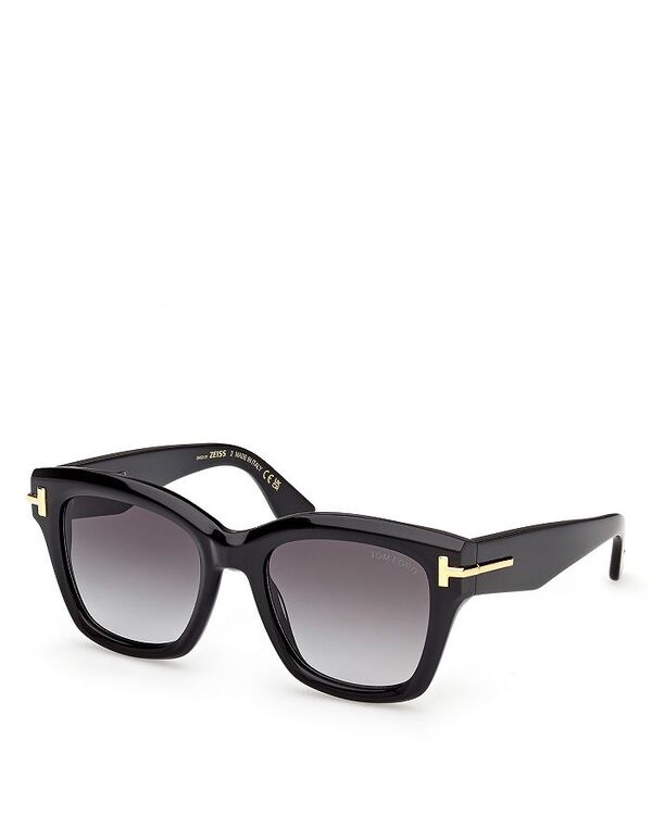 トム・ジェラルド・r・フォード レディース 付属物 サングラス・アイウェア Tom Ford Butterfly Sunglasses, 53粍 Black/Smoke 黒いこと