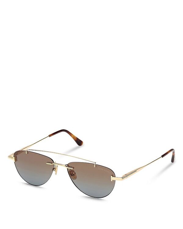 トム・フォード レディース アクセサリー サングラス・アイウェア Tom Ford Astor Pilot Sunglasses, 55mm Gold ゴールド