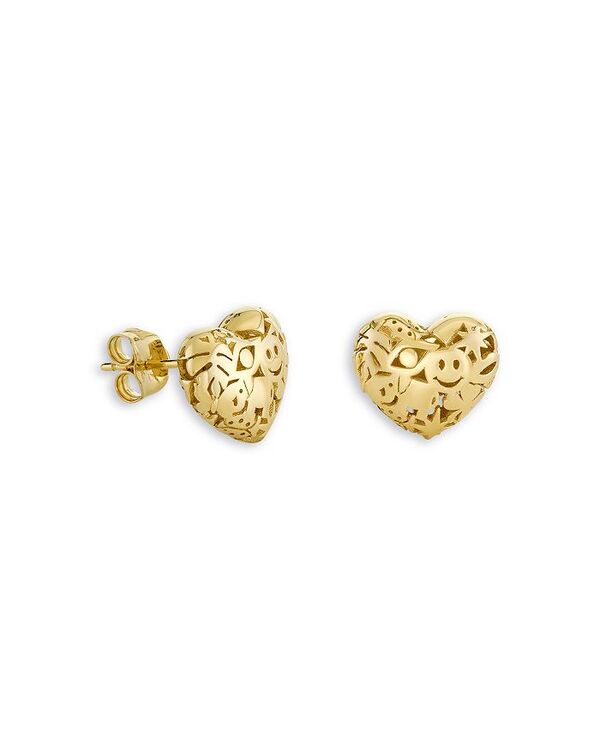 シドニーエヴァン レディース アクセサリー ピアス・イヤリング Sydney Evan 14K Yellow Gold Small Puffy Icon Wallpaper Heart Stud Earrings Gold ゴールド